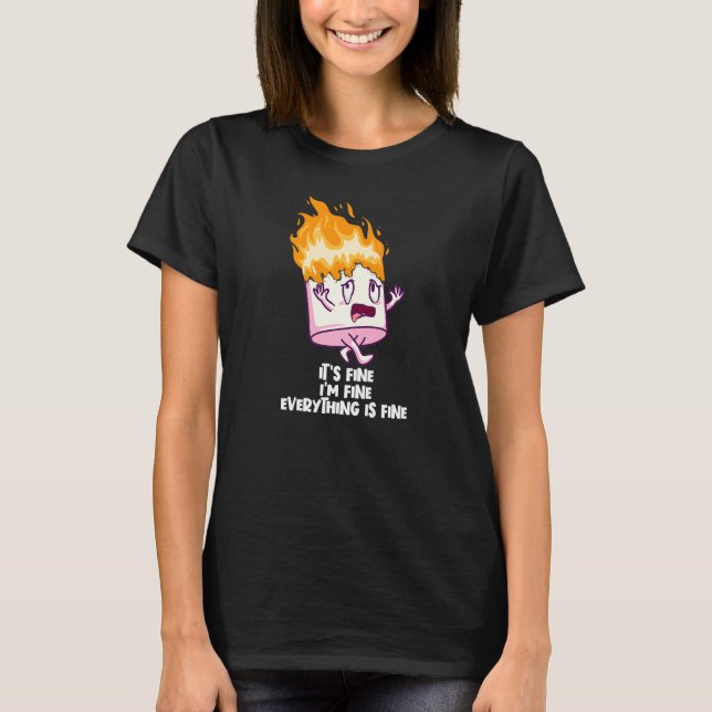 T-shirt Ça va, tout va bien sur Mars (Devant)