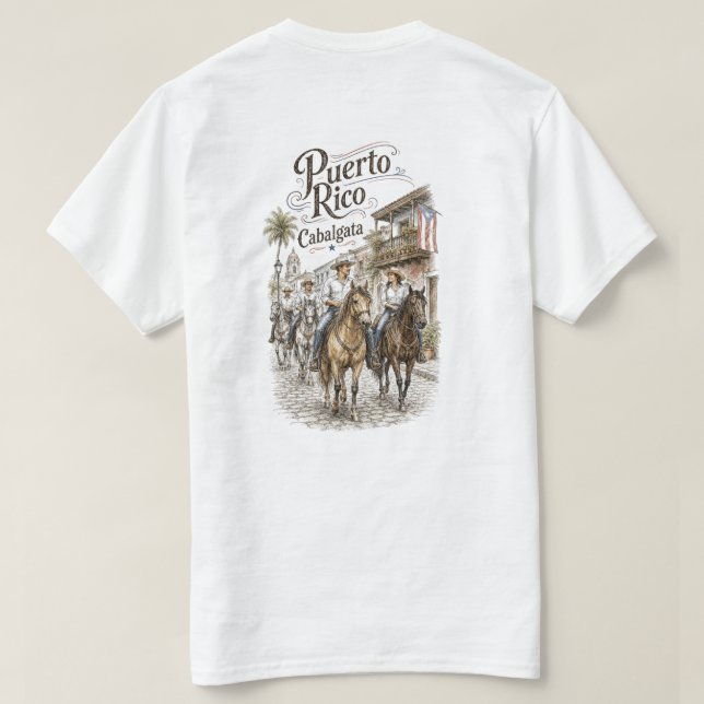 T-shirt Cabalgata Puerto Rico Nuestra Herencia (Design dos)
