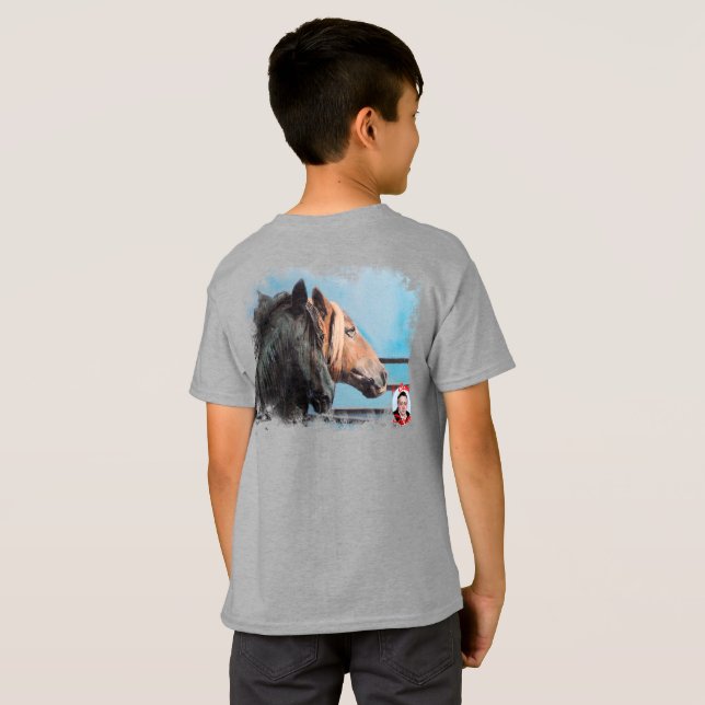 T-shirt Caballos (Dos entier)
