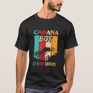 T-shirt Cabana Boy À Votre Service Amusant Pool Bartender 