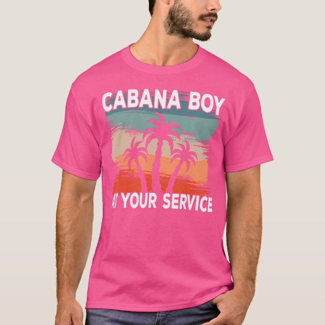 T-shirt Cabana Boy At Your Service Black (Devant)