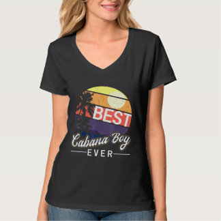 T-shirt Cabana Boy Coucher De Soleil Coloré Palm Tree Plag