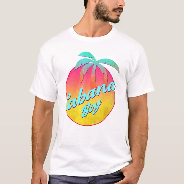 T-shirt Cabana Boy Pool Guy Palm 1 (Devant)