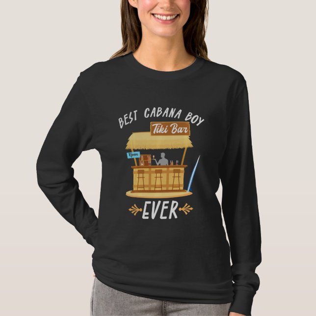T-shirt Cabana Boy Tiki Bar Plage Limbo Surf Bartender (Devant)