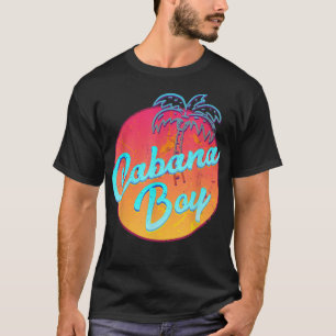 T-shirt Cabana BoyFunny Pool Guy Palm Tee
