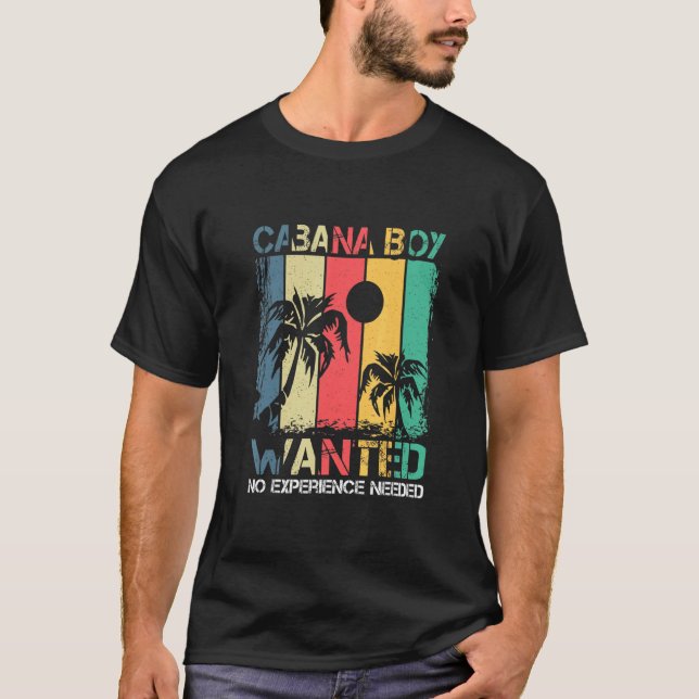 T-shirt Cabana Pool Boy Party Boire Plage Citation (Devant)