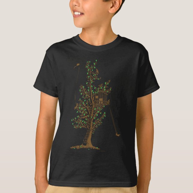 T-shirt Cabane dans un arbre (Devant)
