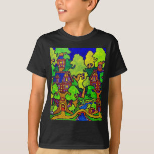 T-shirt Cabane dans un arbre de magie d'enfants