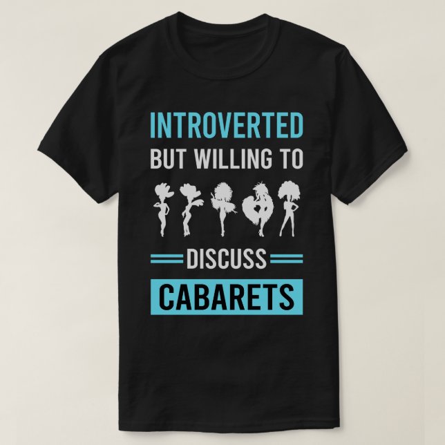 T-shirt Cabarets de cabaret introduits (Design devant)