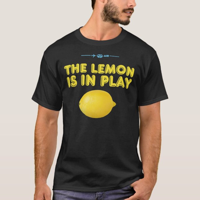 T-shirt Cabin Pressure - the  travelling lemon is in play  (Devant)