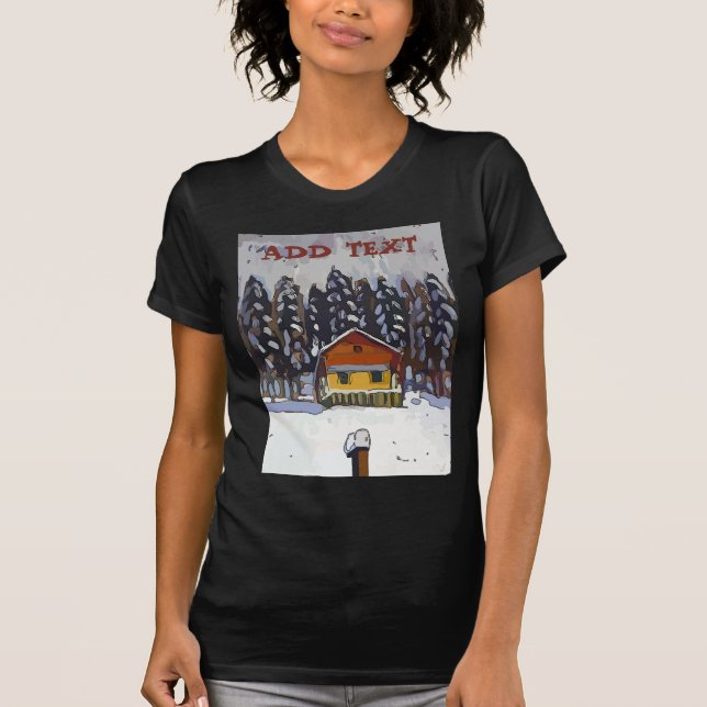 T-shirt Cabine En Neige (Devant)
