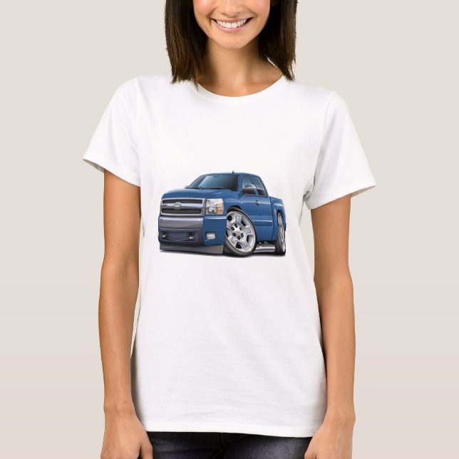 T-shirt Cabine prolongée de granit bleu de Chevy Silverado (Devant)