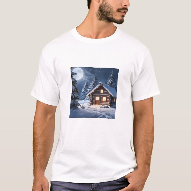 T-shirt Cabine rustique Moonlight (Devant)