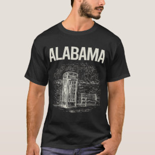 T-shirt Cabine téléphonique rétro Alabama