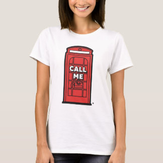 T-shirt Cabine Téléphonique Rouge Londres Appelle-Moi Art 