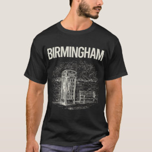 T-shirt Cabine téléphonique vintage Birmingham