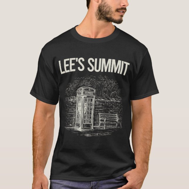 T-shirt Cabine téléphonique vintage Lee's Summit (Devant)
