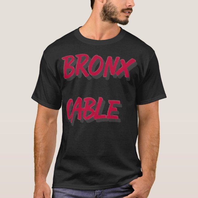 T-shirt Câble Bronx rouge  (Devant)