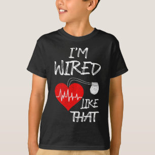 T-shirt Câblé Comme Ce Pacemaker Plaisanter Maladie De Coe