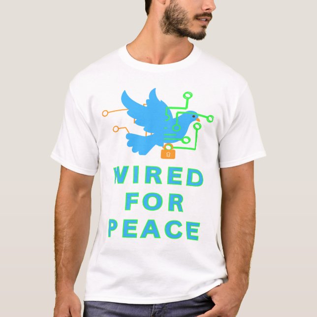 T-shirt Câblé pour la paix (Devant)