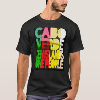 T-shirt Cabo Verde 10 Îles 1 Personnes Rasta