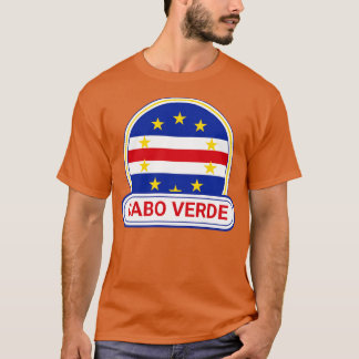 T-shirt Cabo Verde Country Badge Cabo Verde