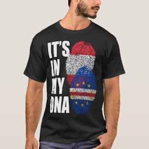 T-shirt Cabo Verdean Et Autrichienne Mélange L'ADN Patrimo