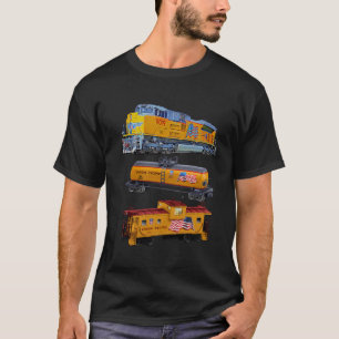 T-shirt Caboose Freight Train Engine