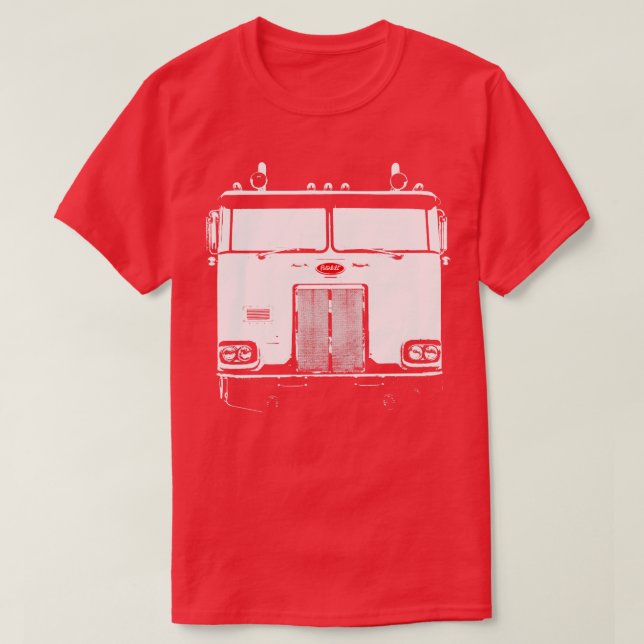 T-shirt Cabover classique des années 1980 American truck m (Design devant)