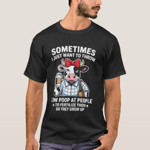 T-shirt Caca de Vache Ferme Drôle Animal Agriculteur Cadea