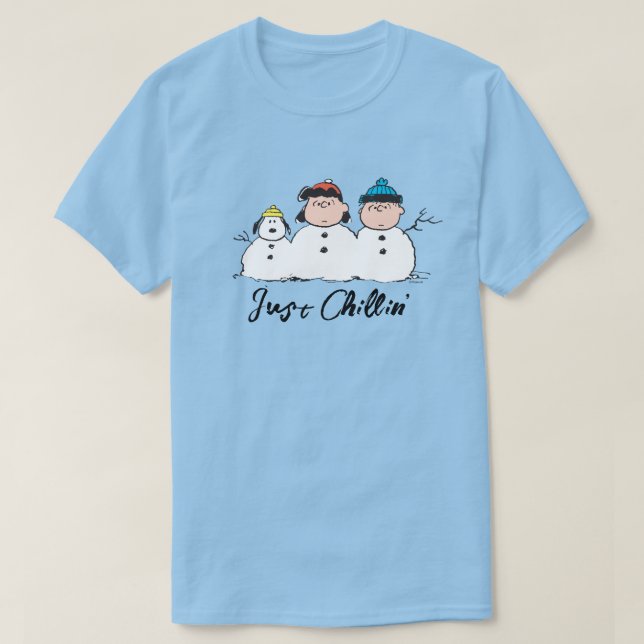 T-shirt cacahuètes | 3 Personne Snowman (Design devant)