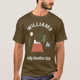 T-shirt cacahuètes Camping vacances en famille