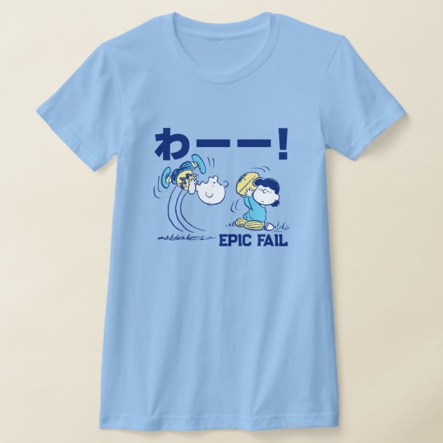 T-shirt cacahuètes | Charlie Brown & Lucy Football (Poser)