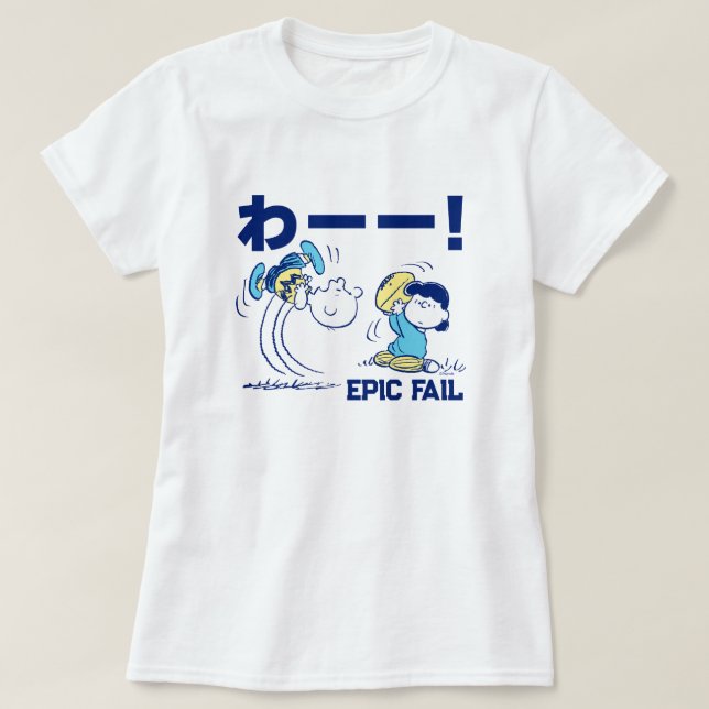 T-shirt cacahuètes | Charlie Brown & Lucy Football (Design devant)