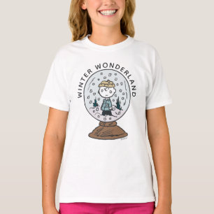T-shirt cacahuètes   Charlie Brown Snow Globe