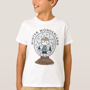 T-shirt cacahuètes Charlie Brown Snow Globe