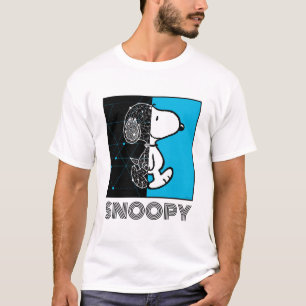 T-shirt cacahuètes   Conception géométrique Snoopy