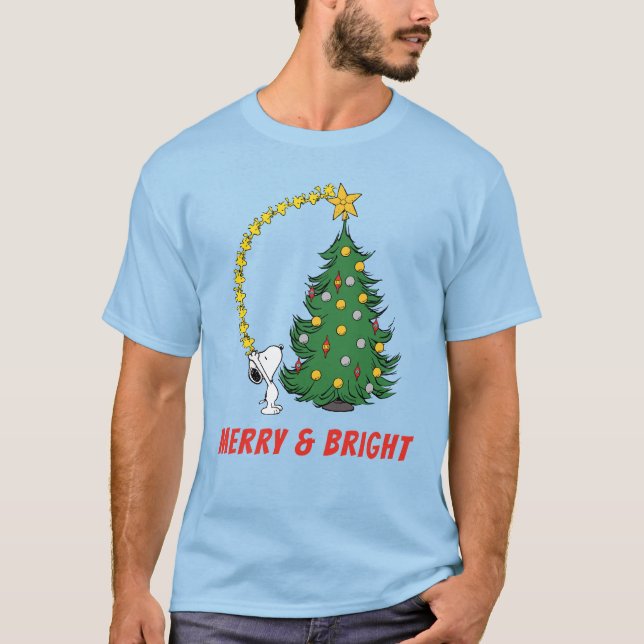 T-shirt cacahuètes | Découpage de l'arbre des vacances (Devant)