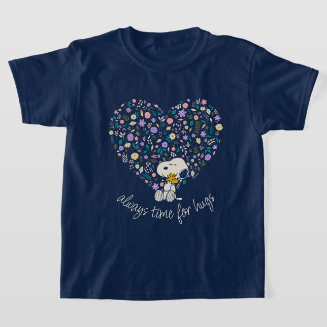 T-shirt cacahuètes en fleur | Snoopy Heart (Poser)