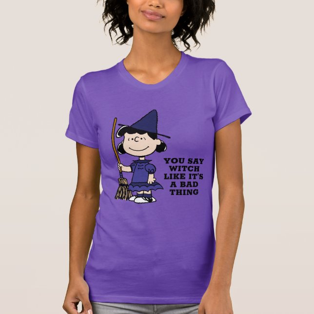 T-shirt cacahuètes | Halloween Lucy Witch (Devant)