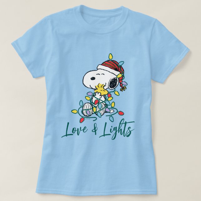 T-shirt cacahuètes | L'amour et les lumières de Noël (Design devant)