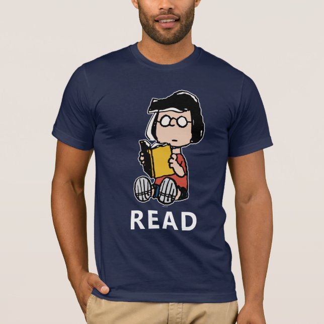T-shirt cacahuètes | Lecture Marcie (Devant)