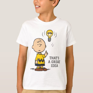 T-shirt cacahuètes   L'idée de l'ampoule de Charlie Brown