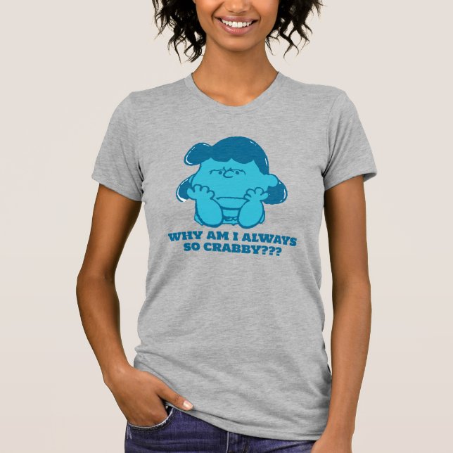T-shirt cacahuètes | Lucy Who Says I'm Crabby? ? (Devant)