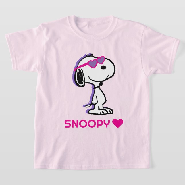 T-shirt cacahuètes | Lunettes de soleil Coeur Snoopy (Poser)