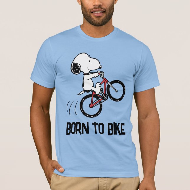 T-shirt cacahuètes | Roue à vélo Snoopy (Devant)