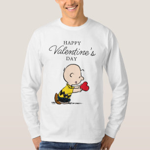 T-shirt cacahuètes Saint Valentin Charlie Coeur rouge Br