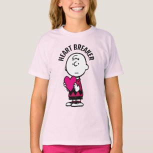 T-shirt cacahuètes   Saint Valentin   Heart Charlie Brown