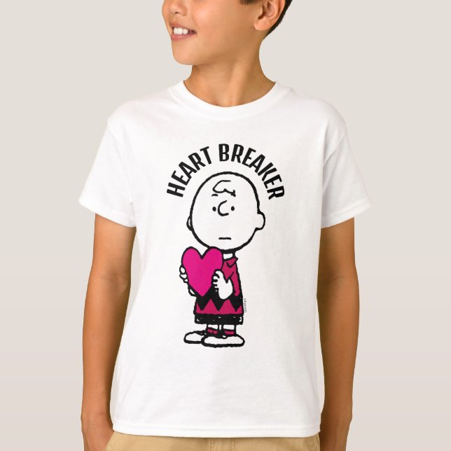T-shirt cacahuètes | Saint Valentin | Heart Charlie Brown (Devant)