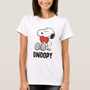 T-shirt cacahuètes   Saint Valentin   Snoopy Heart Hug